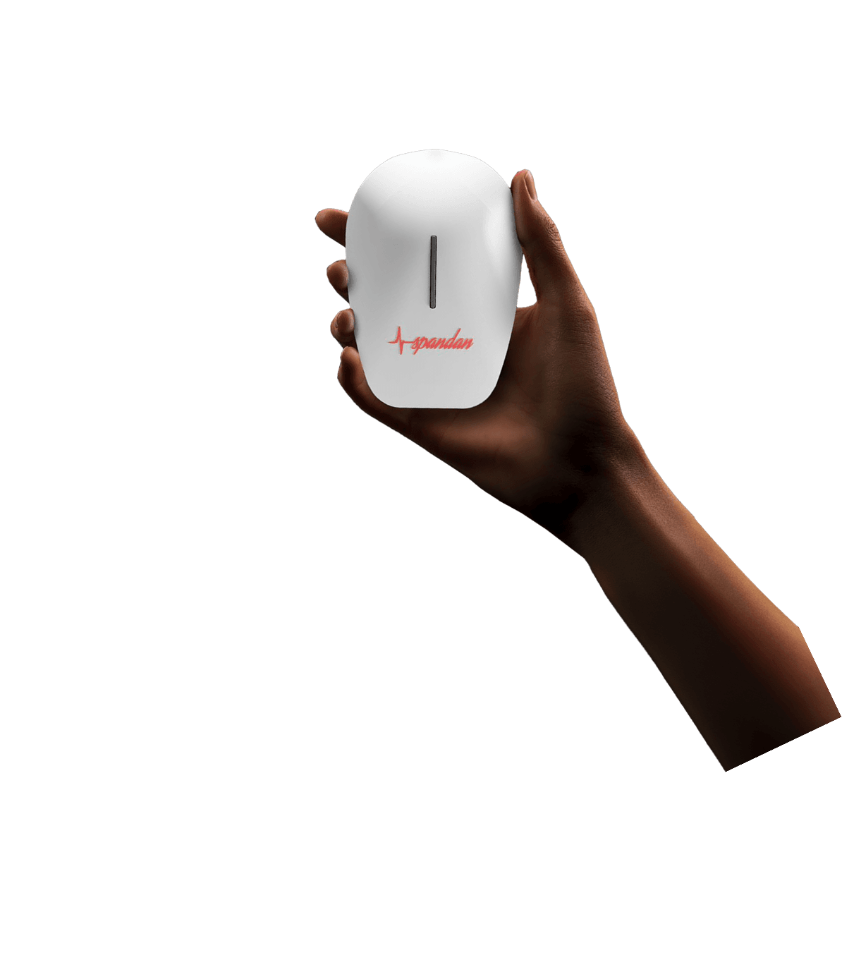 Spandan 4.0 ECG device held in hand